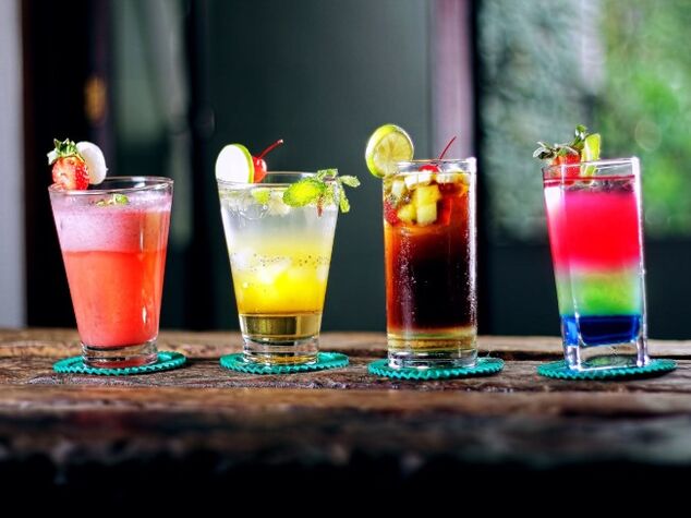 alcoholische cocktails zijn schadelijk voor de gezondheid