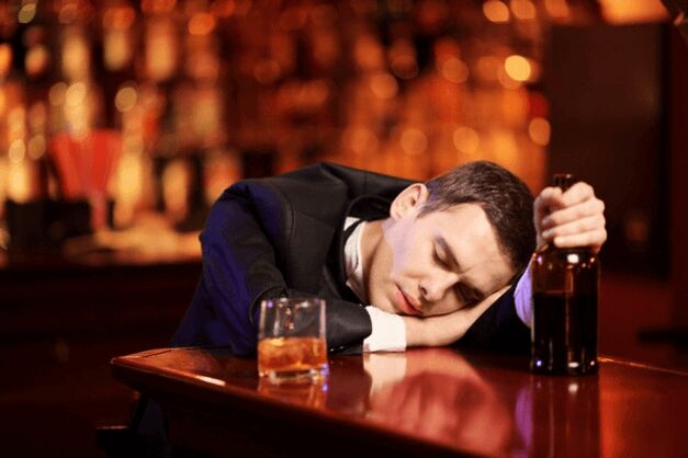 Met een verhoging van de dosis alcohol voor de seks, word je in slaap getrokken